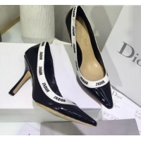 Charming Dior J'Adior High-Heel Pump in Patent Calfskin and Embroidered Ribbon G12732 2020