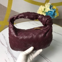 Stylish Unique Bottega Veneta Original Weave Leather Bag BV4588 Burgundy