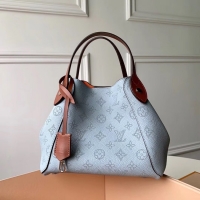 High Quality Louis Vuitton Original Mahina Leather HINA PM M52975 BLEU HORIZON PUMPKIN