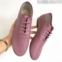 New Style Celine Soft Dance Flat Lace-up in Lambskin C82201 Pink