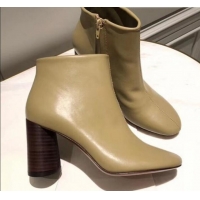 Luxury Cheap Celine Lambskin Ankle Boot C01550 Beige