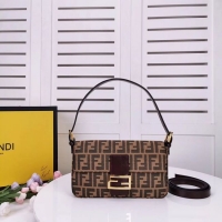 New Design FENDI BAGUETTE fabric bag 8BR011 Coffee