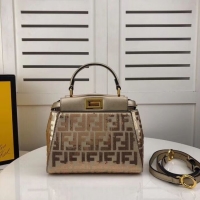 Hot Sell FENDI PEEKABOO ICONIC leather bag F0335 gold