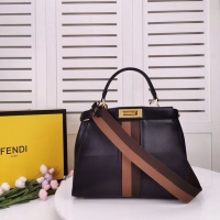 Top Quality FENDI PEEKABOO ICONIC leather bag F0826 black