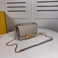 Inexpensive Imitation Fendi BAGUETTE leather bag F2467 beige