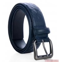 Pretty Style Bottega Veneta Intrecciato Nappa Belt BV27480 RoyalBlue