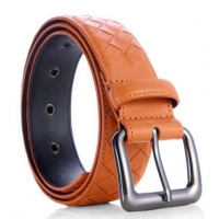 Top Quality Bottega Veneta Intrecciato Nappa Belt BV27480 Orange