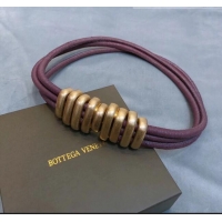 Pretty Style Bottega Veneta Nappa Leather Cord Bronze Corset Belt Width 30mm BV21246 Burgundy