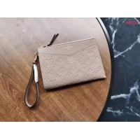 Cheapest Louis Vuitton Original Monogram Empreinte Clutch bag MELANIE M68705 grey