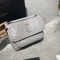 Inexpensive Yves Saint Laurent MINI Niki Chain Bag 498893 PEARL GREY