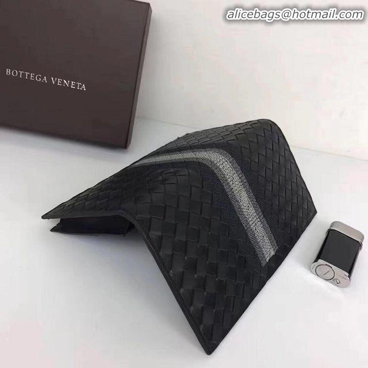 Classic Faux Bottega Veneta Woven Wallet Calfskin Leather BV1730 Black