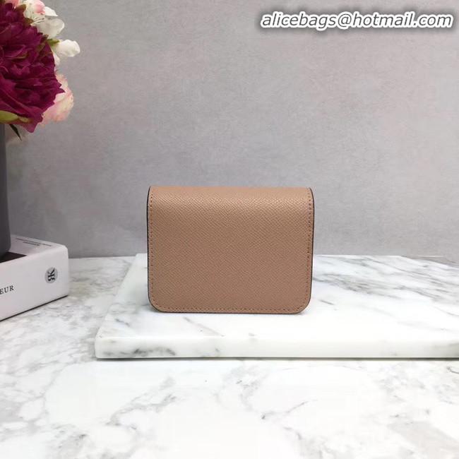 Buy Discount VALENTINO Origianl leather Card Holder 062 pink