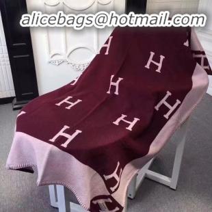 Specials Imitation Hermes Lambswool & Cashmere Shawl & Blanket 71155 Wine