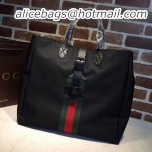 Top Quality Faux Gucci GG Supreme canvas top handle bag 337069 black