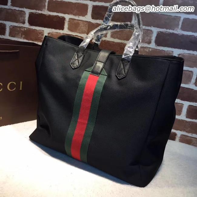 Top Quality Faux Gucci GG Supreme canvas top handle bag 337069 black