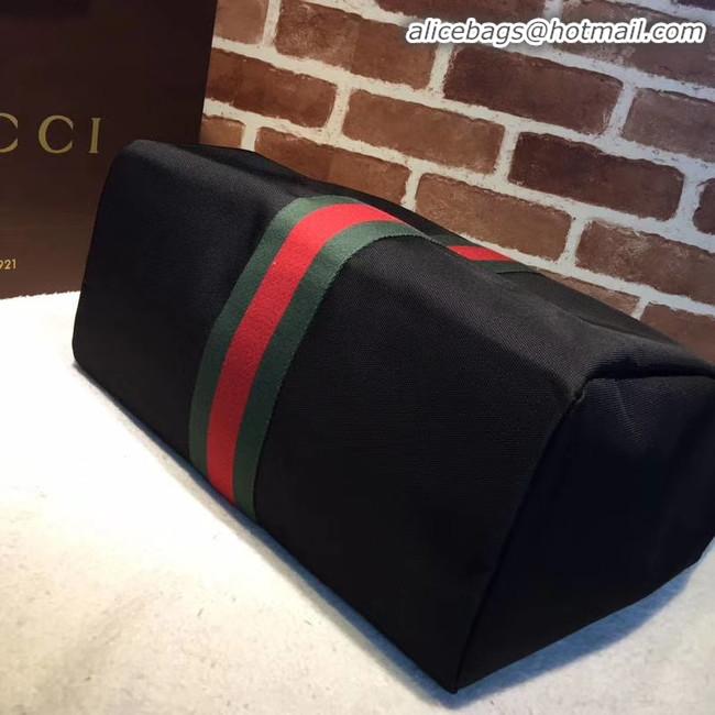 Top Quality Faux Gucci GG Supreme canvas top handle bag 337069 black