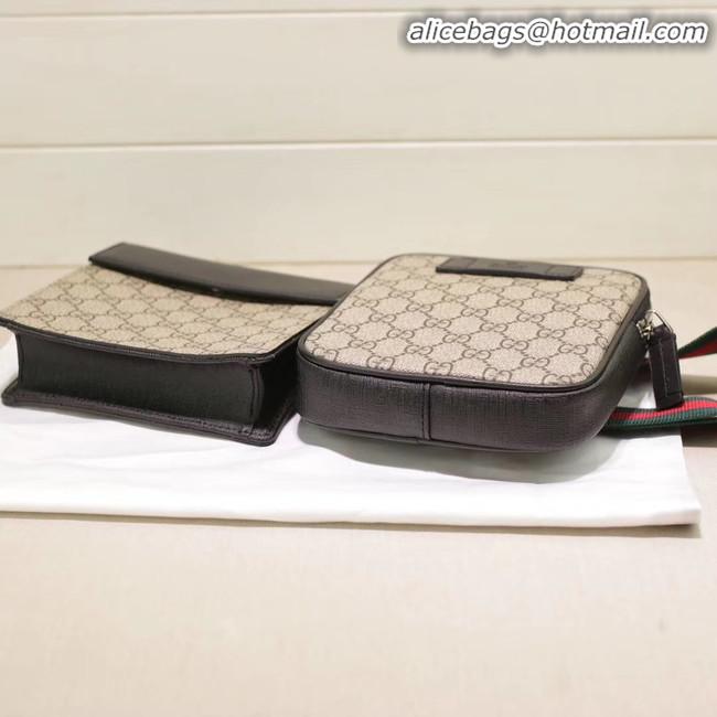 New Stylish Gucci GG Supreme belt bag 450956 Beige&black