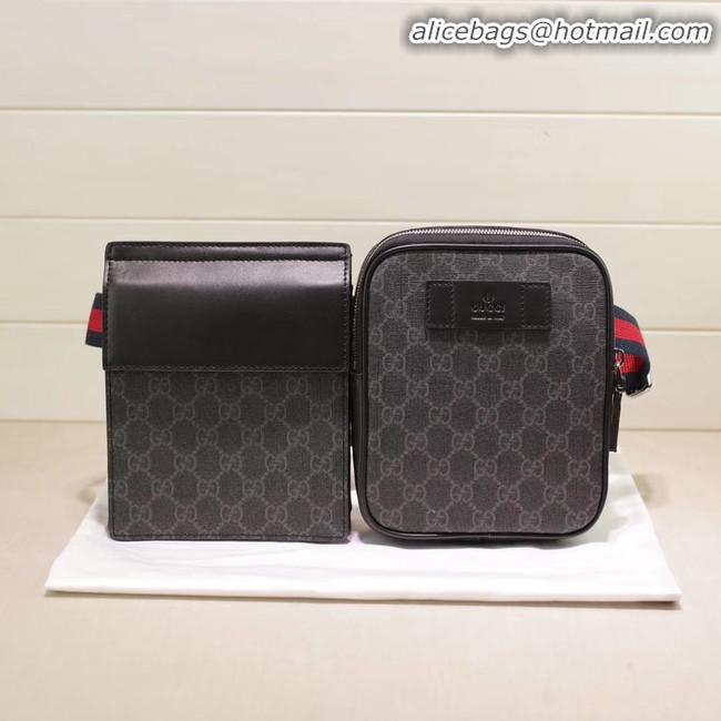 Spot Bulk Gucci GG Supreme belt bag 450956 black