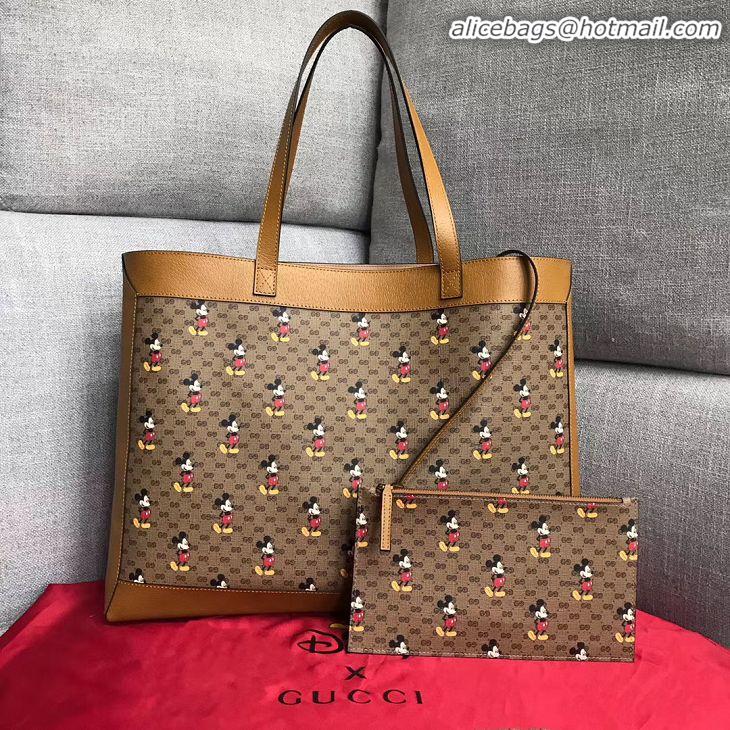 Luxury Imitation Gucci Disney x Gucci medium tote 547947 light brown