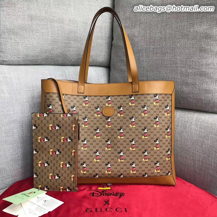 Luxury Imitation Gucci Disney x Gucci medium tote 547947 light brown