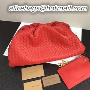 Particularly Recommended Bottega Veneta Weave Clutch bag 585853 red