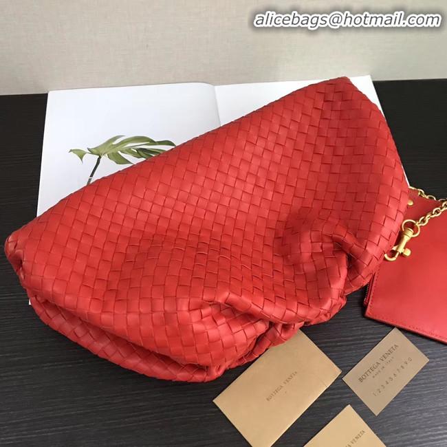 Particularly Recommended Bottega Veneta Weave Clutch bag 585853 red