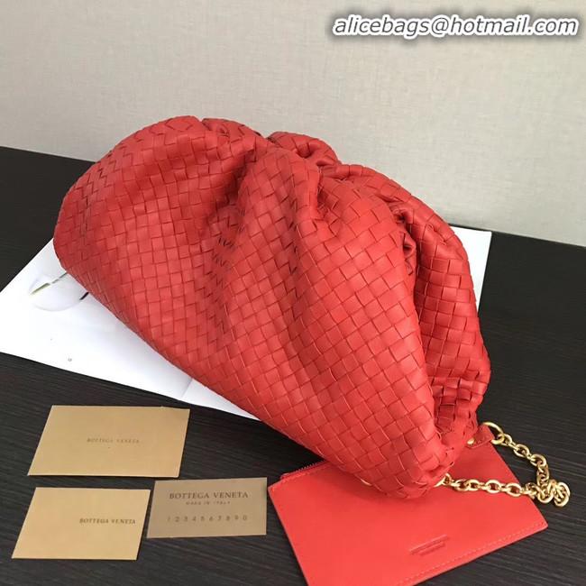 Particularly Recommended Bottega Veneta Weave Clutch bag 585853 red