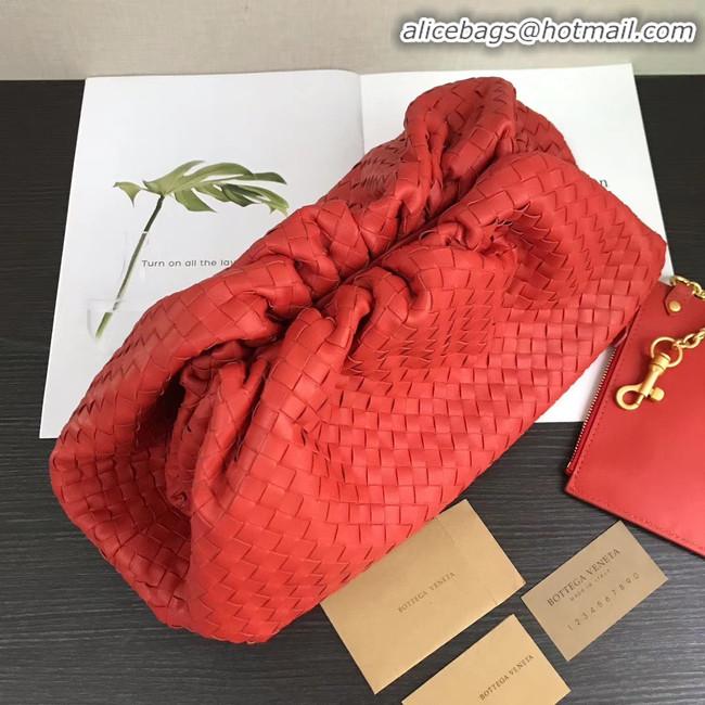 Particularly Recommended Bottega Veneta Weave Clutch bag 585853 red