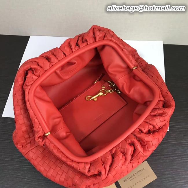 Particularly Recommended Bottega Veneta Weave Clutch bag 585853 red