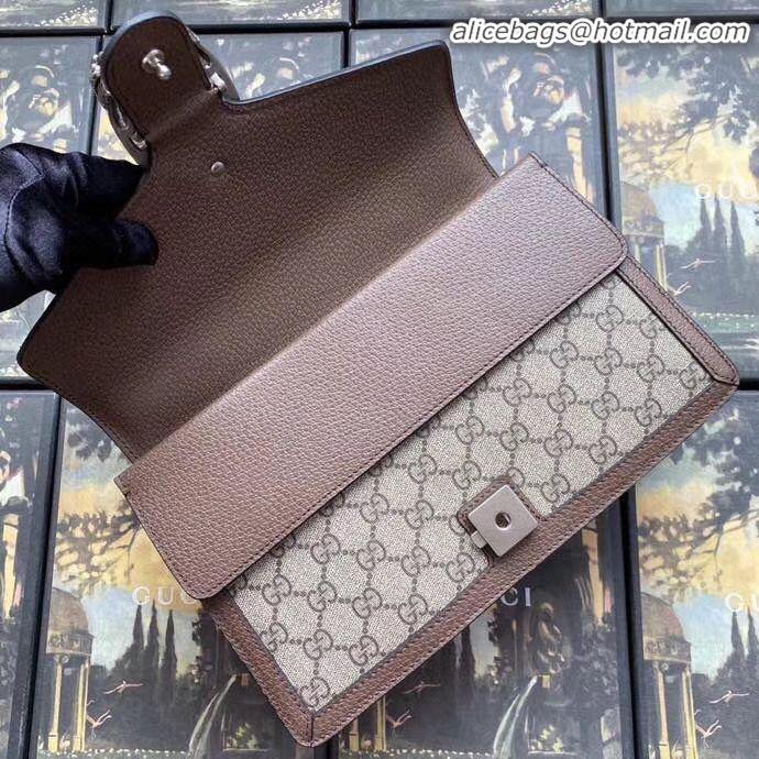 Top Quality Gucci Dionysus GG Supreme Canvas Shoulder Bag 621512 Brown