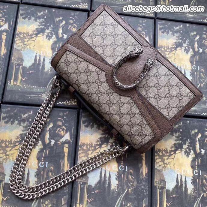 Top Quality Gucci Dionysus GG Supreme Canvas Shoulder Bag 621512 Brown