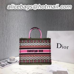 Top Quality DIOR BOOK TOTE EMBROIDERED CANVAS BAG M1287-5