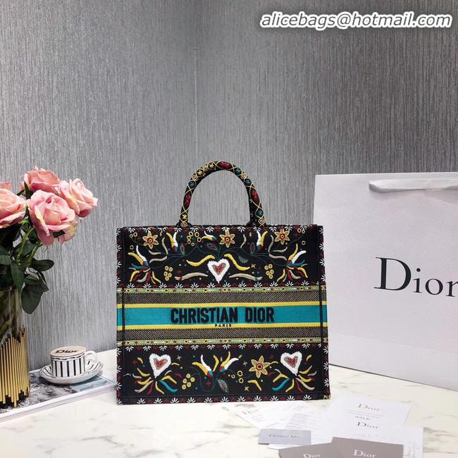 Buy Discount DIOR BOOK TOTE EMBROIDERED CANVAS BAG M1287-6