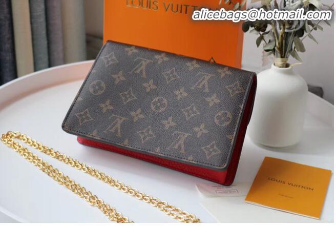 Discount Louis Vuitton Monogram Canvas Original Chain bag M60357 red