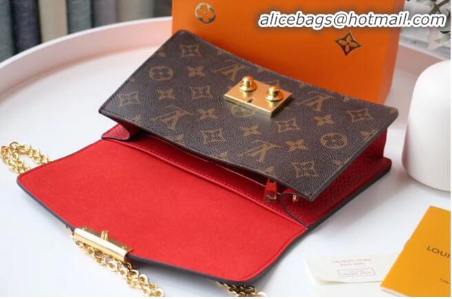 Discount Louis Vuitton Monogram Canvas Original Chain bag M60357 red