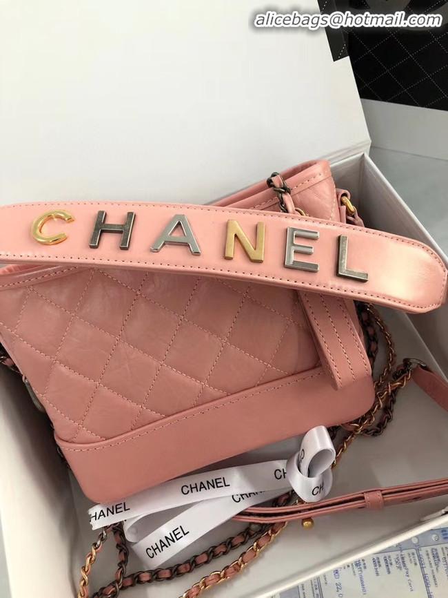 Inexpensive Chanel gabrielle small hobo bag AS0865 pink