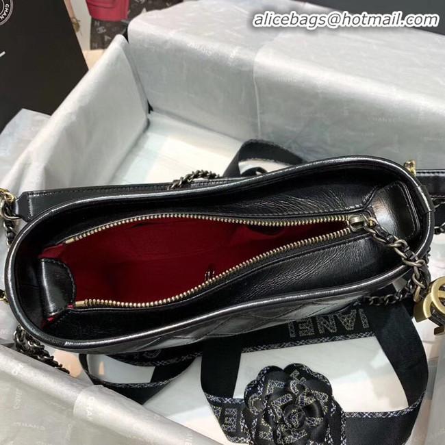 Imitation Chanel gabrielle small hobo bag AS0865 black