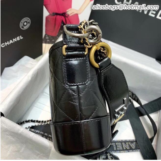 Imitation Chanel gabrielle small hobo bag AS0865 black