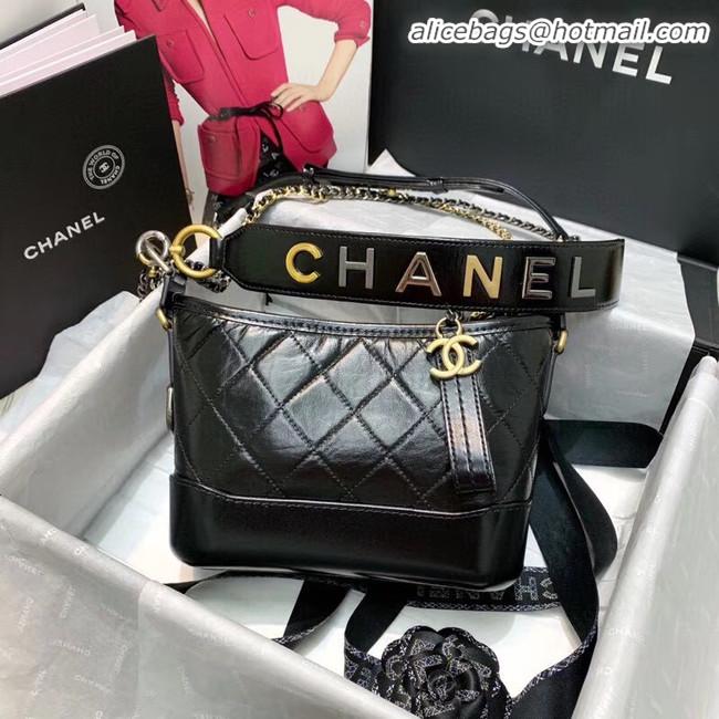 Imitation Chanel gabrielle small hobo bag AS0865 black