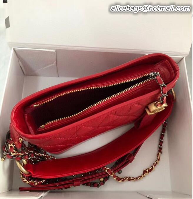 Free Shipping Discount Chanel gabrielle small hobo bag AS0865 red