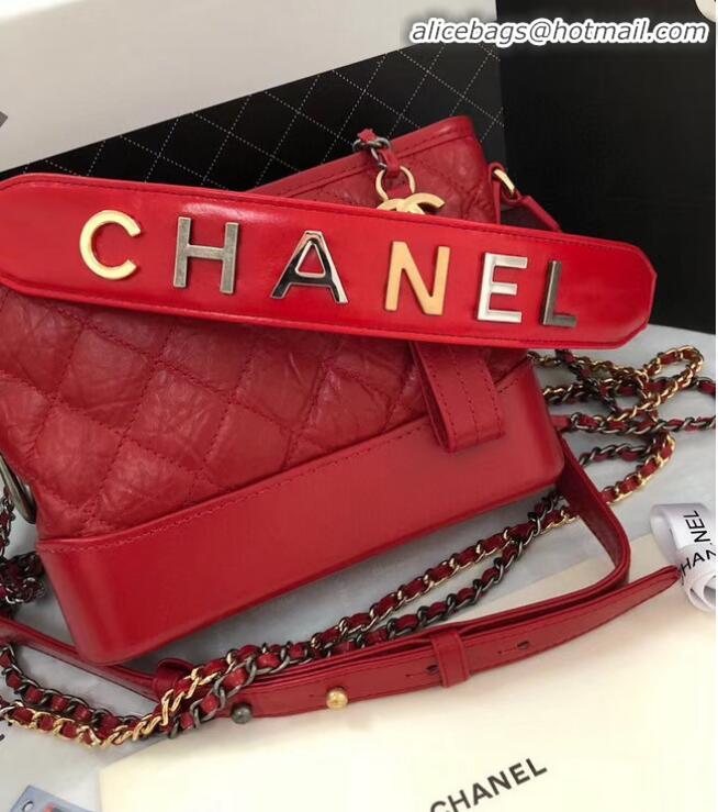 Free Shipping Discount Chanel gabrielle small hobo bag AS0865 red