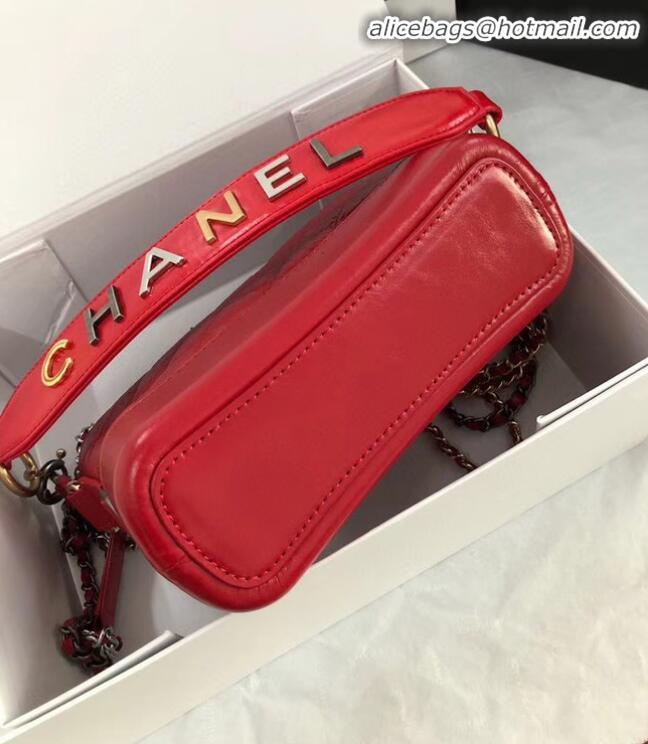 Free Shipping Discount Chanel gabrielle small hobo bag AS0865 red