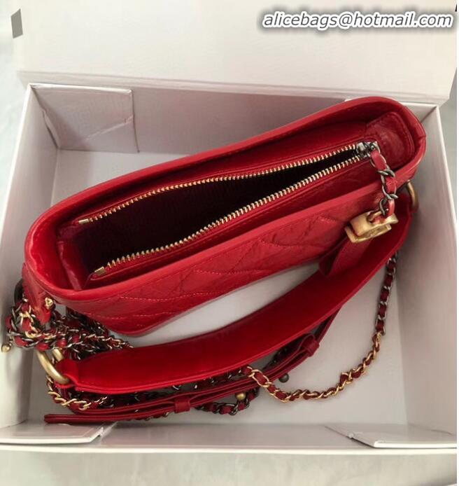 Free Shipping Discount Chanel gabrielle small hobo bag AS0865 red