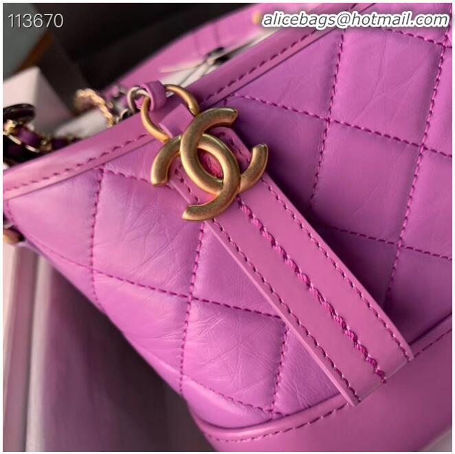 Top Quality Chanel gabrielle small hobo bag A91810 Lavender