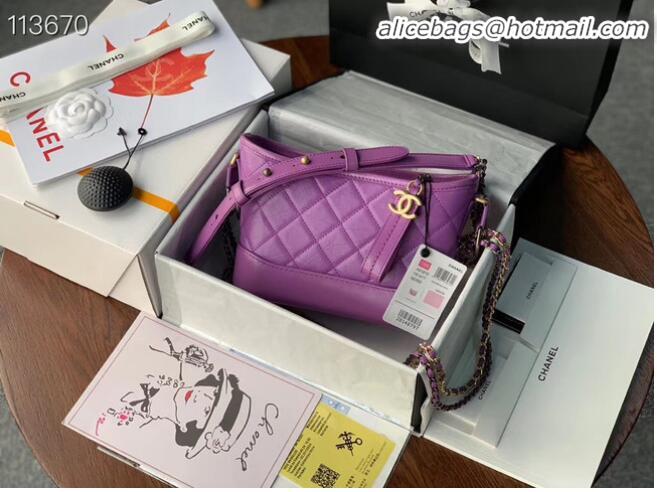 Top Quality Chanel gabrielle small hobo bag A91810 Lavender