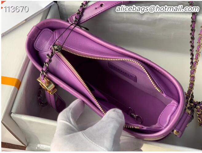 Top Quality Chanel gabrielle small hobo bag A91810 Lavender