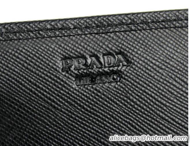 Most Popular Prada Saffiano Calf Leather Wallet 1M1132B Black