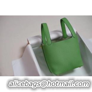 Latest Style Hermes Picotin Lock PM Bags Togo Leather H5599 green