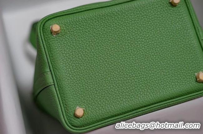 Latest Style Hermes Picotin Lock PM Bags Togo Leather H5599 green