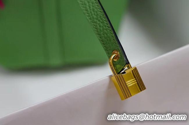 Latest Style Hermes Picotin Lock PM Bags Togo Leather H5599 green